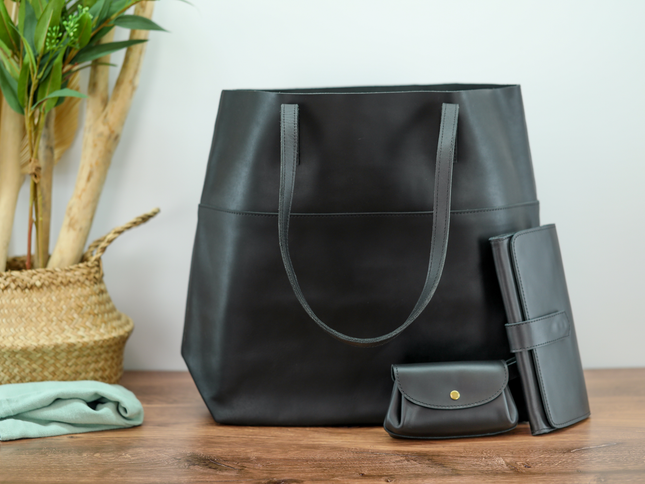 Tote Set (Tote, Wallet, Coins Bag, Card Holder, Key-Chain)