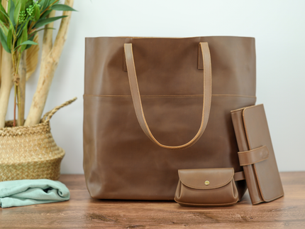 Tote Set (Tote, Wallet, Coins Bag, Card Holder, Key-Chain)